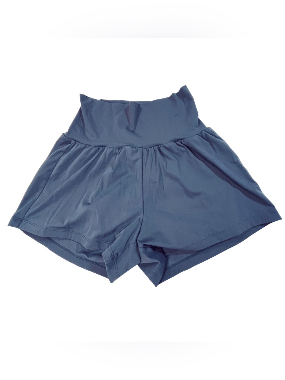 HALARA XS SoftlyZero Airy Super High Waist 2-in-1 InstantCool Yoga Shorts Blue
